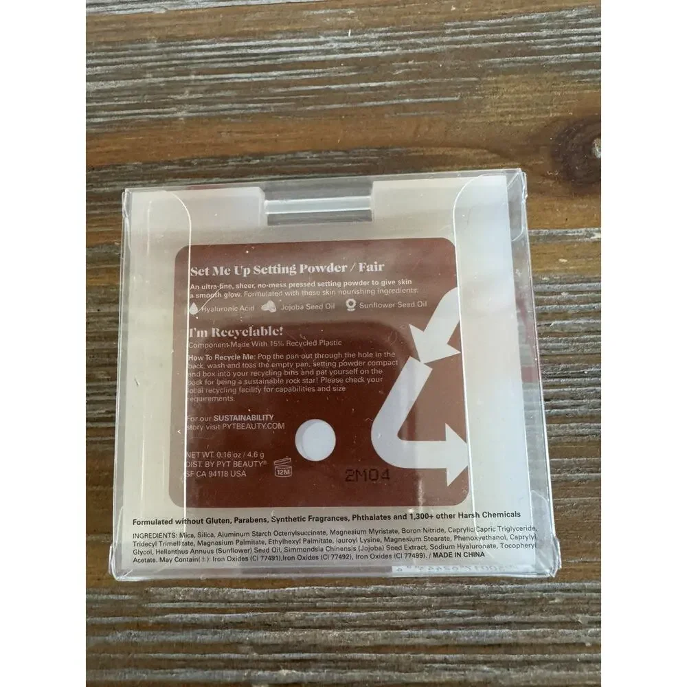 PYT Beauty Set Me Up Setting Powder in Fair 0.16 oz Brand New in Box